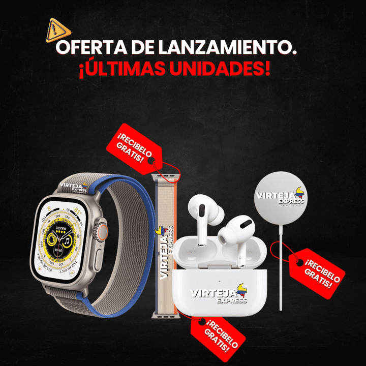 [COMPRA 1 Y LLEVA 4] Smart Watch Q9 Ultra 2+ ¡REGALOS GRATIS INCLUIDOS! - 🇨🇴