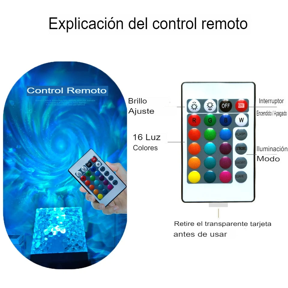 LAMPARA CUBO AURORA BOREAL - 🇨🇴